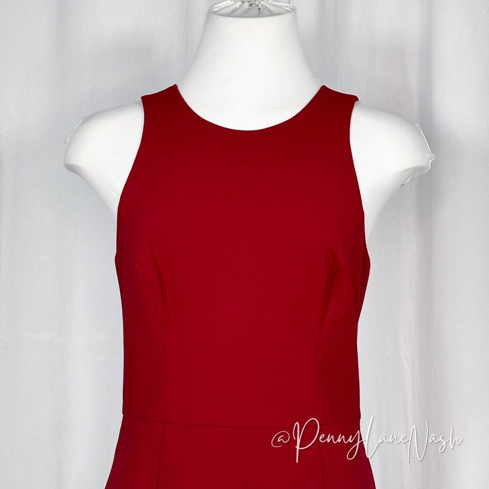NWT French Connection Sleeveless A-Line Mini Dress Red Size 4 - Picture 3 of 11